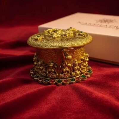 Antique Temple Design Sindoor (Kumkum) Box